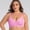 Pink, variant on Women's Push Up Bra Underwire Floral Large Bust Full Coverage Lace Breathable Mesh Bralette Seamless Lift-Up Plunge Bra Lightweight Adjustable Lightly Plus Size Bra Beach Travel, Pink 42E