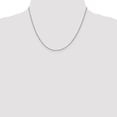 thumbnail image 2 of Leslie's Real 14kt White Gold 1mm Diamond Cut Open Franco Chain; 18 inch; Lobster Clasp; for Adults and Teens; for Women and Men, 2 of 5