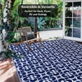 thumbnail image 6 of HUGEAR Outdoor Rugs Clearance 6'x9' Waterproof Patio Rugs Area Rugs Plastic Straw Rugs, Camping RV Rugs for outside, Balcony, Pool, Deck Rug, 6 of 6