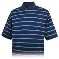 Monterey Club Men's Pima Cotton Jacquard Golf Polo Shirt #1448