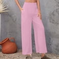 thumbnail image 2 of VEKDONE Womens Linen Long Pants Purple XXL, 2 of 7