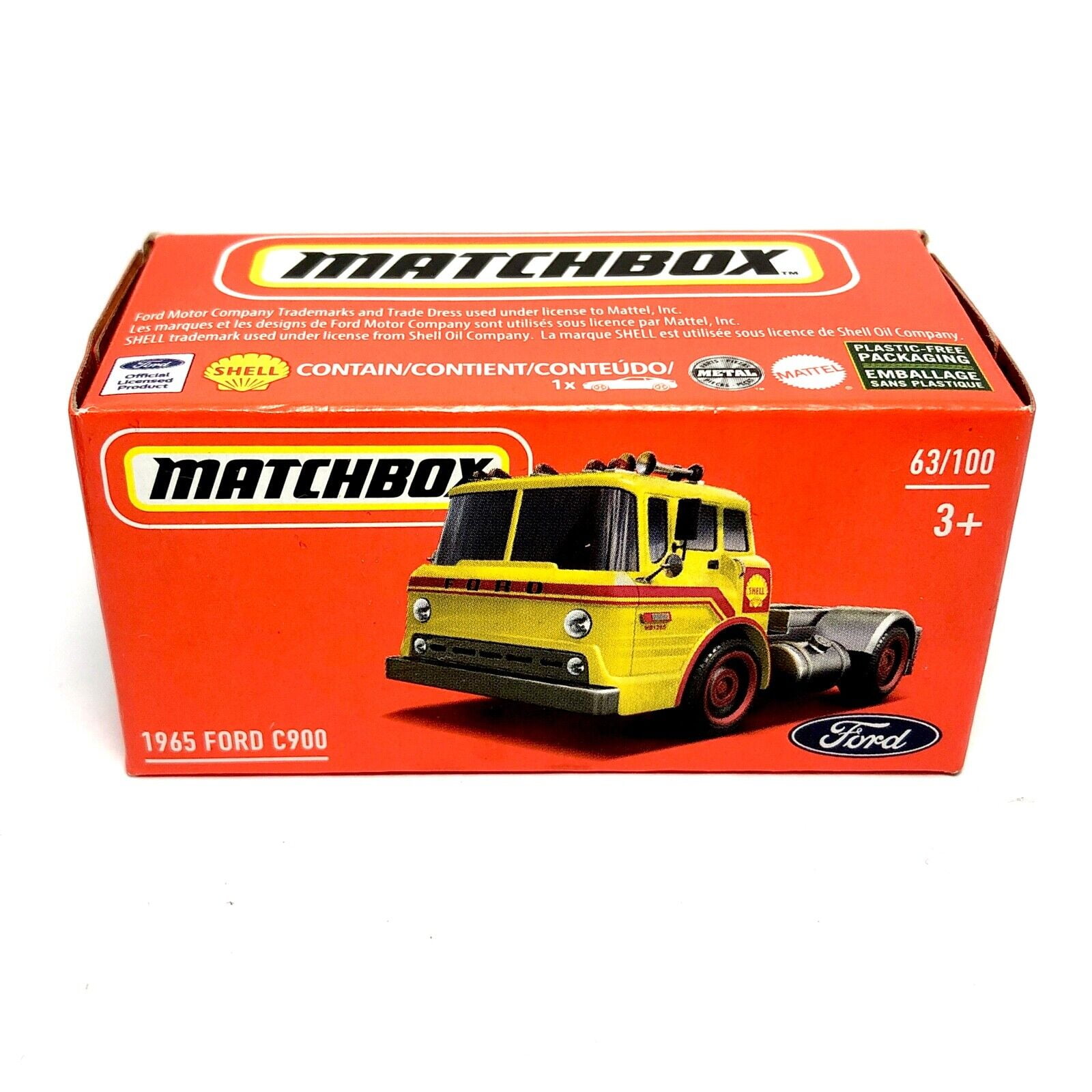 Matchbox 1965 Ford C900 Cab-Over Truck Matchbox Power Grabs Paper
