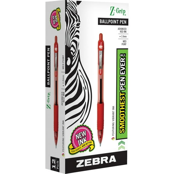 Zebra Pen, ZEB22230, Z-Grip Retractable Ballpoint Pens