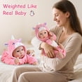 thumbnail image 4 of Muñeca Aori realista de 43 cm con cuerpo suave y atuendos rosas para mayores de 3 años, 4 of 7