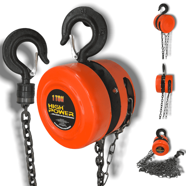Garrucha-polipasto De Cadena 2.50m De 1 Tonelada High Power HIG106