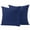 Dark Blue, variant on Grey Pure Color Outdoor Pillow Covers 20x20 Set of 2,Waterproof Patio Throw Pillowcase Protectors,Aesthetics Contemporary Luxury Square Decorative Pillow Shams Cushion Covers for Seat Bed Couch Sofa