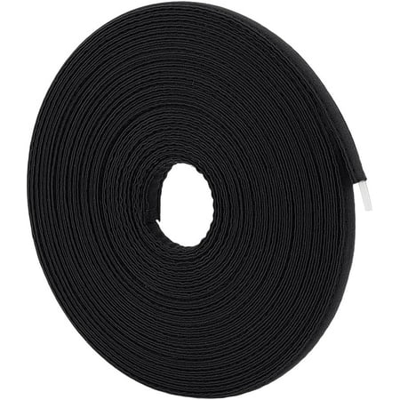 10Yard Cotton Covered Boning 0.47Inch Polyester Boning Black Bra Boning Poly Boning Sewing Garment Accessories for Corsets Bridal Gowns Lingerie Hats Dress