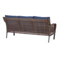 Mainstays Tuscany Ridge Wicker Outdoor Sofa, Blue