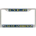 thumbnail image 1 of USS St. Andrews CVE-49 License Plate Frame, 1 of 1