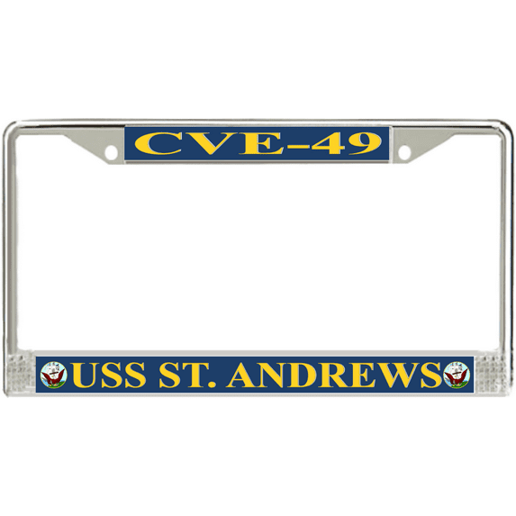 USS St. Andrews CVE-49 License Plate Frame