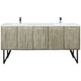 thumbnail image 4 of Lexora Home Lancy 72" Double Quartz Top Bathroom Vanity with Chrome Faucet, 4 of 14