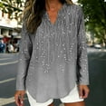 thumbnail image 3 of Craaazy Women's Fashion Prints Plus Size V-Neck Long Sleeve Comfy Shirts Gifts, 3 of 5