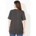 thumbnail image 2 of Catherines Women's Plus Size Petite Suprema Embroidered Scoopneck Tee, 2 of 3