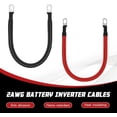thumbnail image 3 of CoolStuff 2 AWG Battery Cable 2AWG Gauge Pure Copper Battery Inverter Cables with 3/8 in Lugs Both Ends Power Inverter Wire Set for Automotive Solar Marine Boat RV Car Motorcycle Red and Black (1FT), 3 of 7
