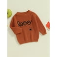thumbnail image 2 of Bagilaanoe Toddler Baby Girl Boys Halloween Sweater Long Sleeve Embroidery Pullover 3M 6M 9M 12M 18M 24M 3T Kids Warm Jumpers Tops Fall Loose Knitwear, 2 of 6