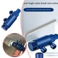 thumbnail image 2 of Broken Pipe Thread Extractor Stripped Screw Extractor Broken Thread Extractor Stripped Screw Removal Tool Easy Out Extractor Kit For Damaged Faucet Water Pipe 1pc Compressor Accessories Air Compressor, 2 of 9