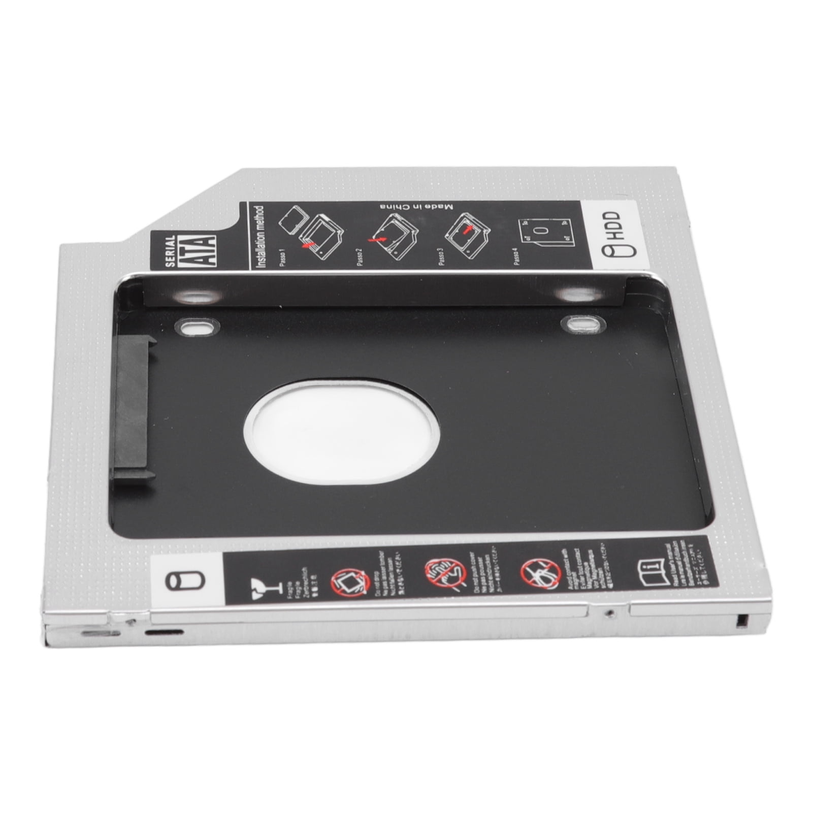 HDD Caddy Bay 9.5mm Universal, Hard Drive Caddy Tray Aluminum Alloy Wear Resistant For Laptop