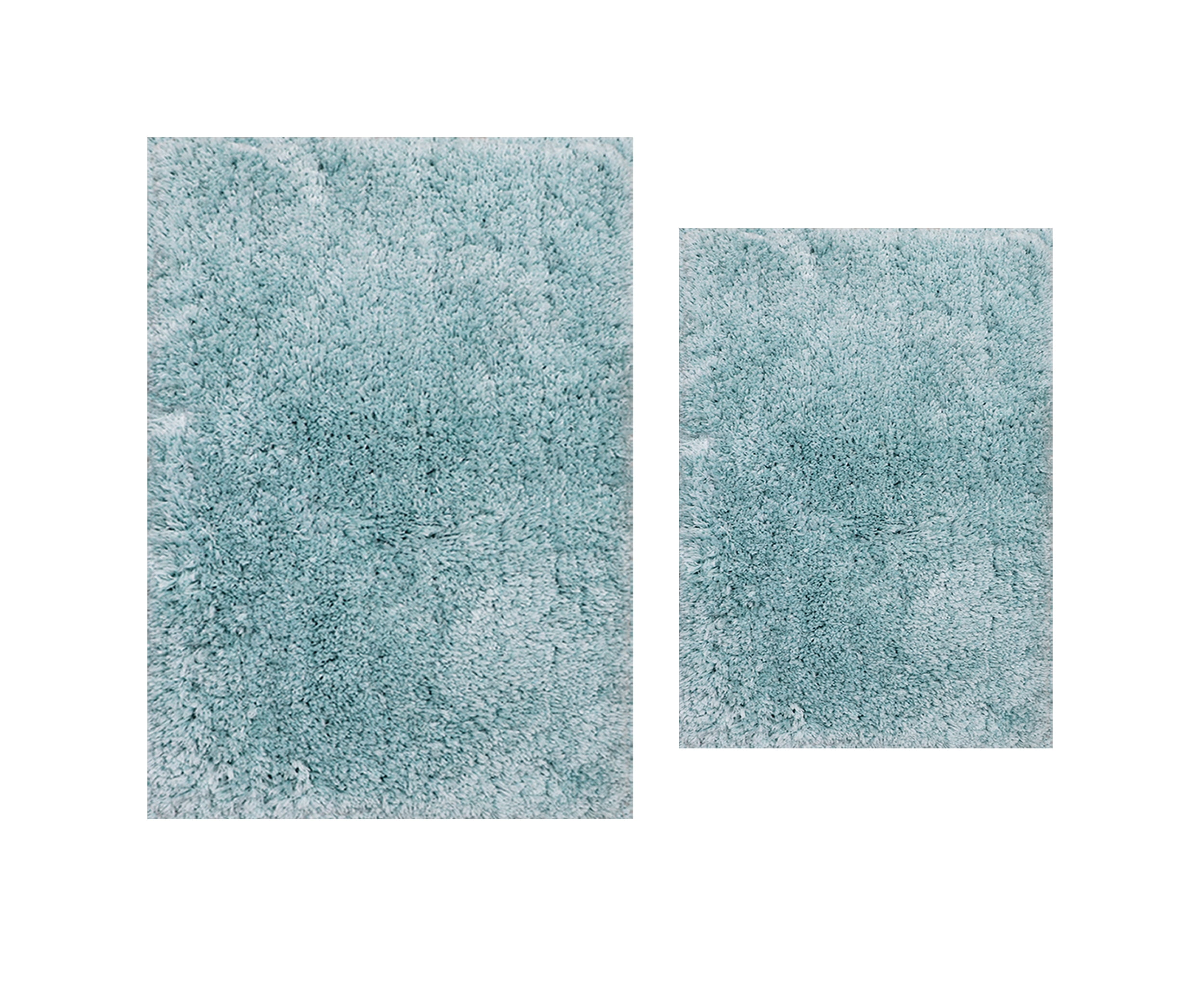 Elegance Bathroom Rugs Sets 2 Piece- Plush Bath Mat Set Quick-Dry Soft Microfiber Bathroom Mat with Rubber Backing, Absorbent Bathroom Rug Set, Washable Bath Rugs - Bath Mats 17x24 + 20x32 Turquoise