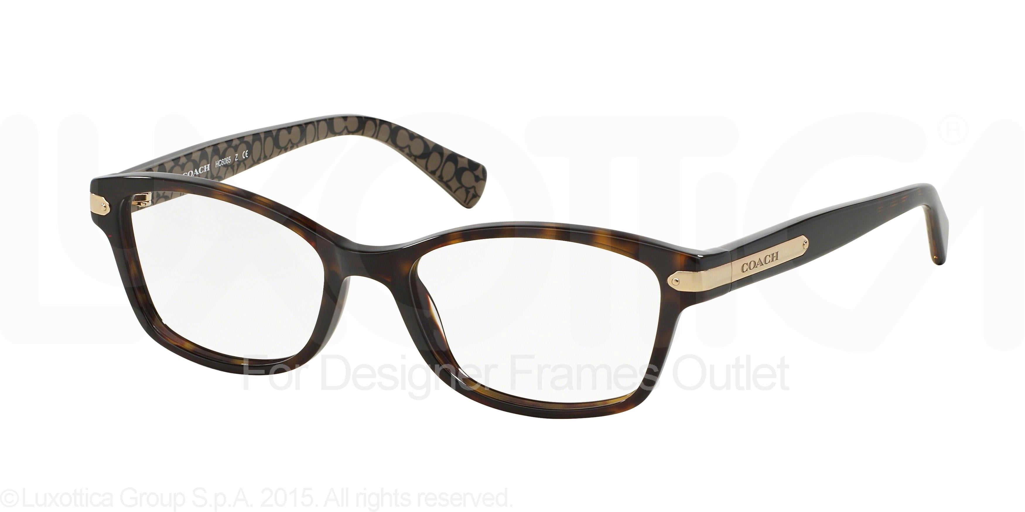 Coach Eyeglasses HC 6110 5739 Petal Tortoise Rectangular Frame 52-16 140 & Case Eyeglasses Coach HC 6110 5739 Petal Tortoise - Walmart.com main image 2