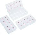 thumbnail image 1 of 3 Piezas de Puntas de UñAs Postizas Caja de Almacenamiento Transparente con 10 NúMeros Espacios VacíOs Caja de Almacenamiento Contenedor Caja Organizadora de Arte de UñAs, 1 of 6