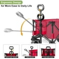 thumbnail image 2 of UPGO 200L Collapsible Foldable Wagon with 350lbs Weight Capacity, Heavy Duty Folding Utility Garden Cart with Big All-Terrain Beach Wheels & Drink Holders, 2 of 6
