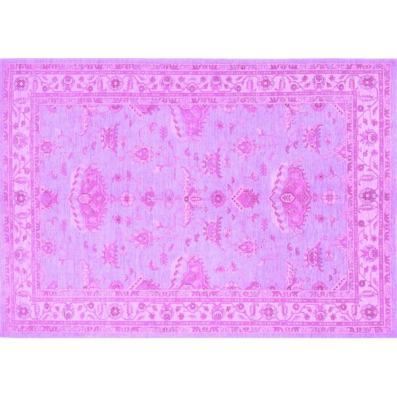 Ahgly Company Indoor Rectangle Persian Purple Traditional Area Rugs, 8' x 12'