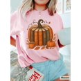 thumbnail image 2 of Cozy Season T-Shirt, Books Lover Fall Shirt, Cute Pumpkin Graphic Tee, 2 of 5