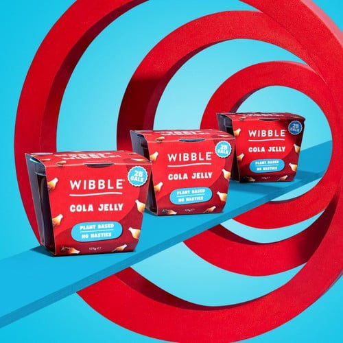 Wibble Plant-based Cola Jelly Pot 125g, British Import (Pack of 2)