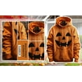 Aipengry Mens Work Sweatshirts Black Jacket Funny Halloween Pumpkin