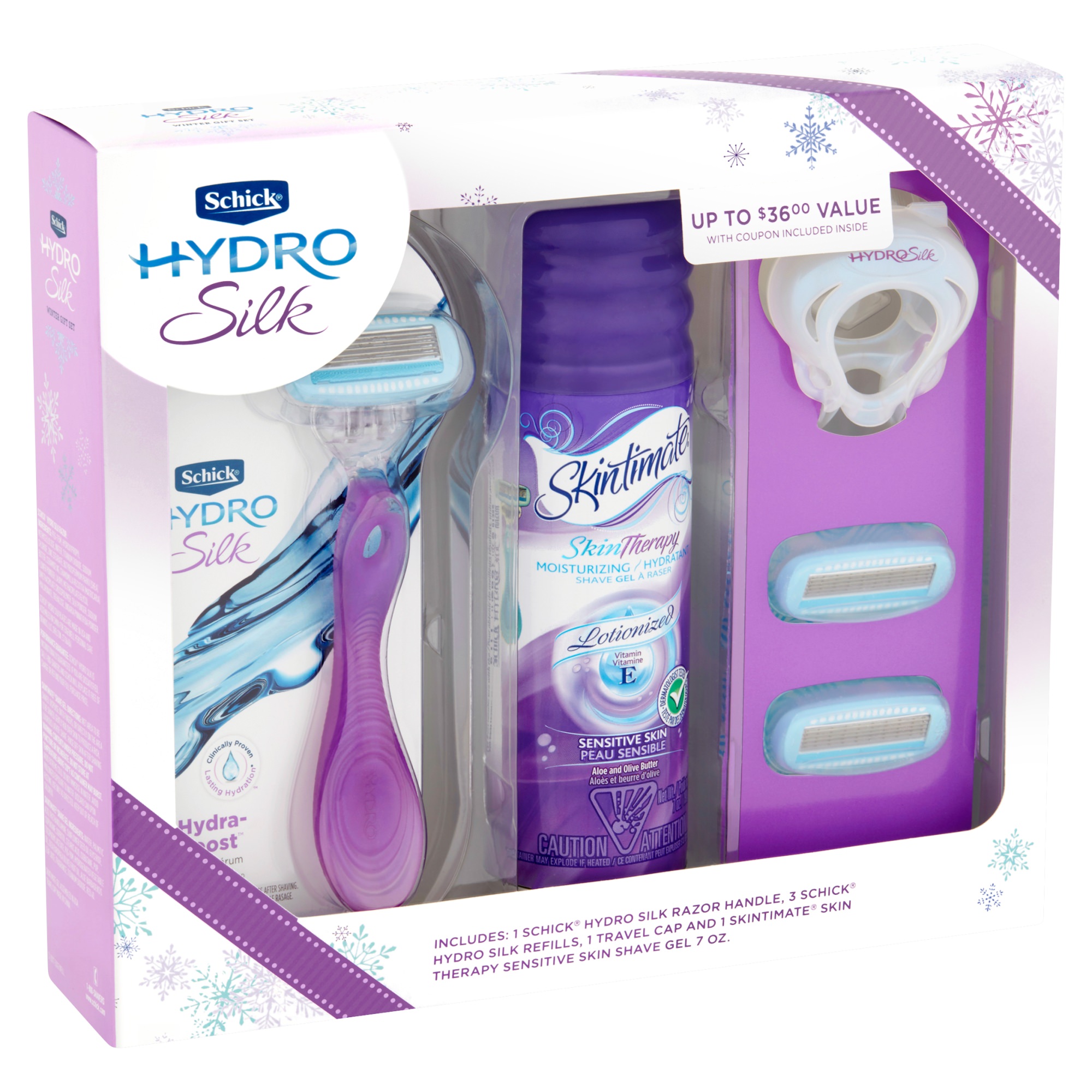 schick hydro silk gift set
