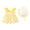 Yellow, variant on lcziwo Baby Girls Clothes Newborn Infant Dress 2 Piece Set Polka Dot Sundress with Sunhat Red 2 Years