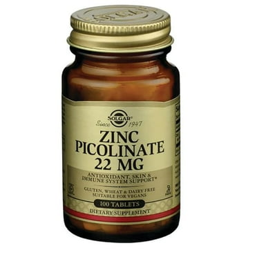 Solgar Zinc Picolinate 22 mg Tablets 1 ea