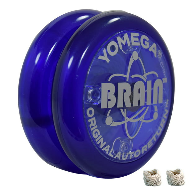 Yomega Original Brain - Professional Yoyo for Kids and Beginners, Responsive Auto Return Yo Best for String Tricks Extra 2 Strings & 3 Month Warranty Blue) - Walmart.com