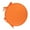 Orange #15, variant on Round Chair Cushions with Ties | Indoor & Outdoor Dining Chair Pads | 11.8 Inch Soft Cotton Seat Cushion | Set of 1 for Kitchen, Garden, Patio