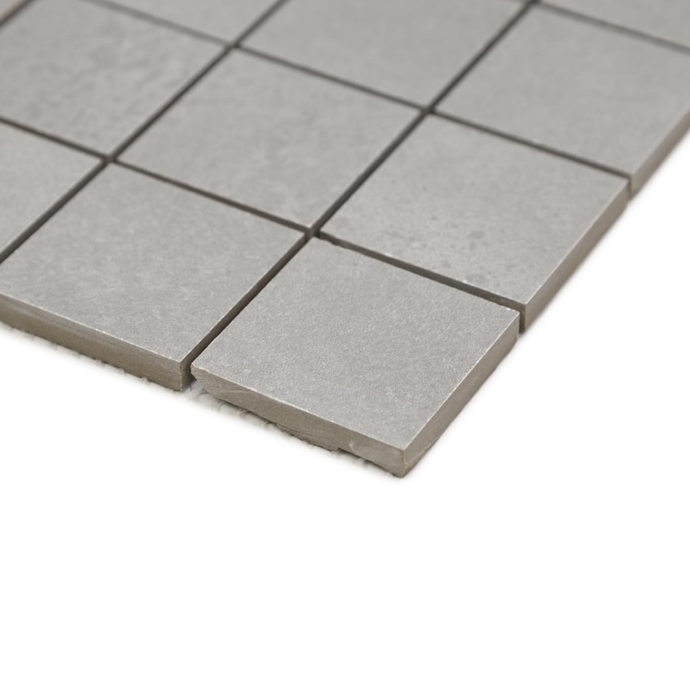The Tile Life Element Concrete Gray Matte Porcelain Mosaic Floor & Wall Tile, 12 x 12 in, 1-Piece