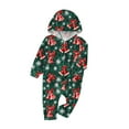 thumbnail image 2 of Odeerbi Christmas Onesie Pajamas for Family Holiday Sleep Jumpsuit Long Sleeve Family Christmas Pajamas Matching Sets Infant Fashion Printed Hooded Jumpsuit Sleepwear PJs Set Green, 2 of 5