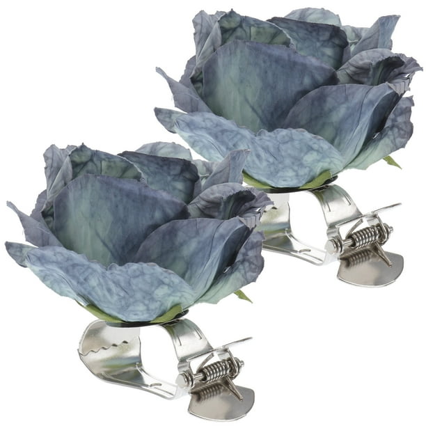 BRIGHTFUFU 2 hebillas de flores para cortinas, clips para cortinas y alzapaños para cortinas.