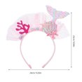 thumbnail image 2 of KAKOWELY Diadema de cola de sirena, bonita diadema con broche para el pelo de sirena, decoración con temática de playa, 2 of 4