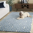 thumbnail image 4 of SAFAVIEH Chatham Xanthia Geometric Wool Area Rug, Blue/Ivory, 5' x 8', 4 of 14