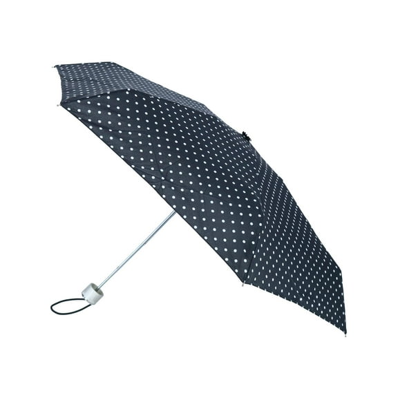 Totes Micro Compact Manual Open Polka Dot Umbrella (Women)