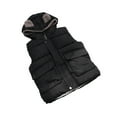 thumbnail image 2 of Esaierr Kids Baby Boys Girls Winter Vest Coat, Ears Hooded with Pocket Fleece Waistcoat Top Toddler Warm Sleeveless Outwear Cotton Vest for 2-6Y, 2 of 7