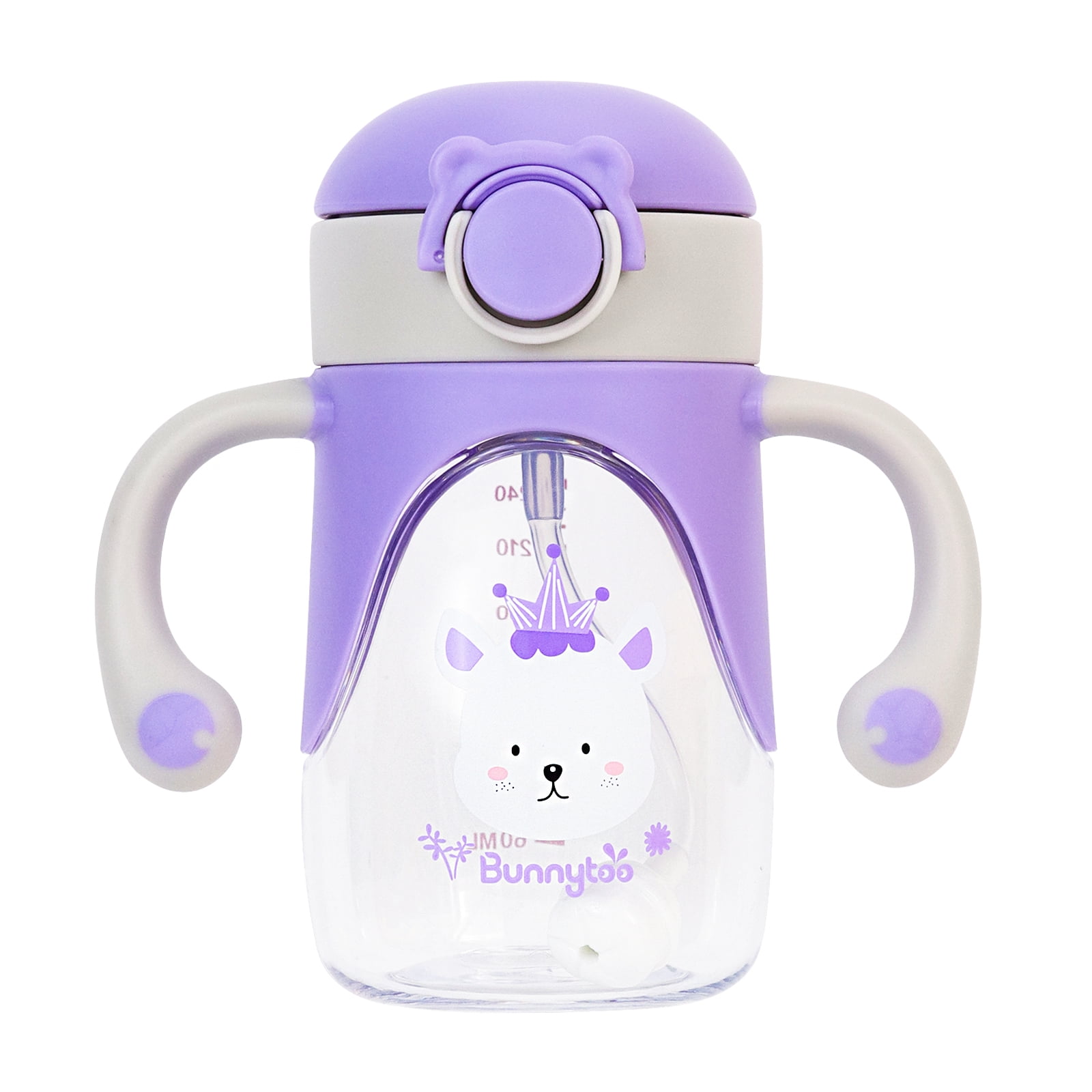 Bunnytoo Baby Sippy Cup with Weighted Straw,Transition Bottle for 1