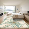 thumbnail image 3 of ODIKA 5'x7' Machine Washable Non-Slip Area Rug, Chic Scaled with Flowing Lines and Natural Hues High Traffic Rug, Ivory, 905788, 3 of 7