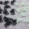 thumbnail image 4 of Injueey 50/100 Uds. Araña negra de plástico decoración de Halloween suministros para festivales divertidos juguetes de broma decoración Kits de decoración para fiestas TYPE1 NO1, 4 of 6