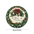 thumbnail image 3 of Dongrere Christmas Rug 23-Inch Round Christmas Floor Mat with Snowflake and Tree Printed - Non-Slip, Easy to Clean for Holiday Decor, Gifts and Indoor Use, 3 of 6
