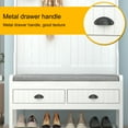 thumbnail image 4 of WIAWG Tall Hall Tree with Shoe Storage Bench for Entryway White, 4 of 6