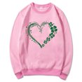 thumbnail image 2 of xixinqiwan Womens Oversized St Patrick's Day Sweatshirt,Women Shamrock Shirt Clover Printed Long Sleeve Irish Gift Casual Loose Fit Tops, 2 of 6