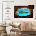 thumbnail image 5 of Elephant Stock Secret Island Wall Art - Horizontal Canvas Wall Art - Living Room Wall Decor - Beach Canvas - Turquoise And Brown Decor - 12" x 8", 5 of 8