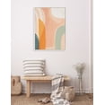 thumbnail image 5 of Kate and Laurel Sylvie Sunrise Over Marrakesh Framed Canvas Wall Art by Kate Aurelia Holloway, 28x38 White, Abstract Neutral Shapes Art for Wall, 5 of 6
