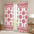 thumbnail image 2 of Manfei Girls Snowflakes Curtains Pack of 2 (42x84 Each), Happy New Year Curtains Blackout, Merry Christmas Xmas Bedroom Curtains, Luxury Bedroom Decor, 2 of 6